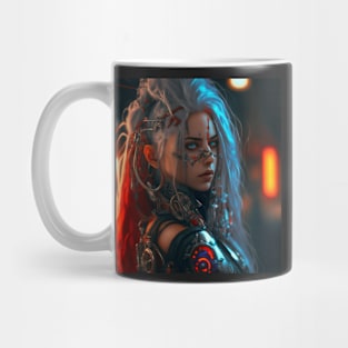 Cyberpunk Alluring Female Cyborg - Photography Mug